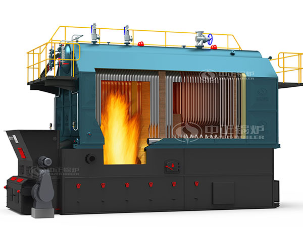 SZL系列雙鍋筒縱置式生物質熱水鍋爐